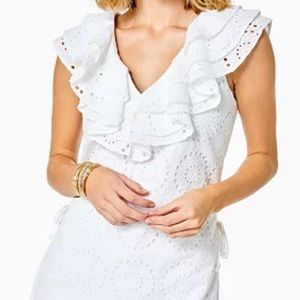 NWT Lilly Pulitzer white Emiline Romper size 6